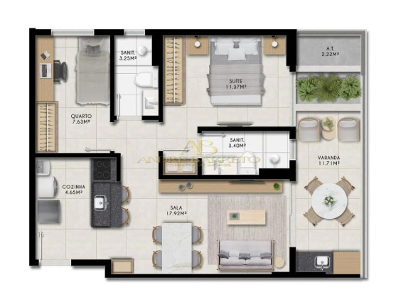 Imagem Apartamento com 2 Quartos à Venda, 28 m² em Stella Maris - Salvador