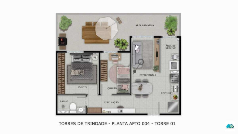 Imagem Apartamento com 2 Quartos à Venda, 43 m² em Antares - Maceió Imagem Apartamento com 2 Quartos à Venda, 43 m² em Antares - Maceió