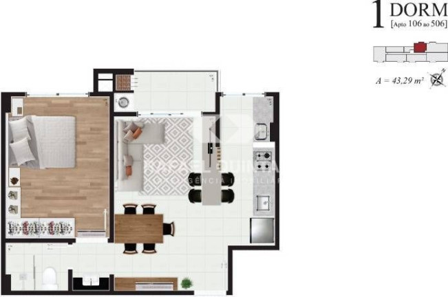Imagem Apartamento com 1 Quarto à Venda, 39 m² em Carvoeira - Florianópolis