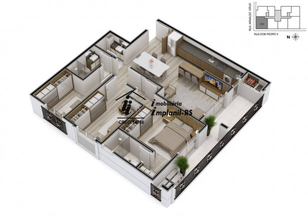 Imagem Apartamento com 2 Quartos à Venda, 81 m² em Teutônia Imagem Apartamento com 2 Quartos à Venda, 81 m² em Teutônia