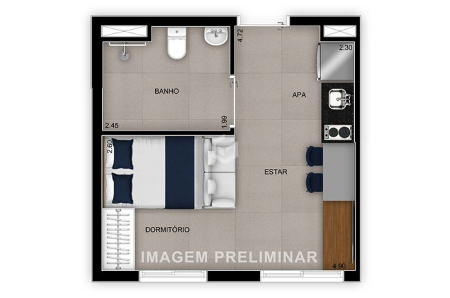 Imagem Apartamento com 1 Quarto à Venda, 25 m² em Mooca - São Paulo Imagem Apartamento com 1 Quarto à Venda, 25 m² em Mooca - São Paulo