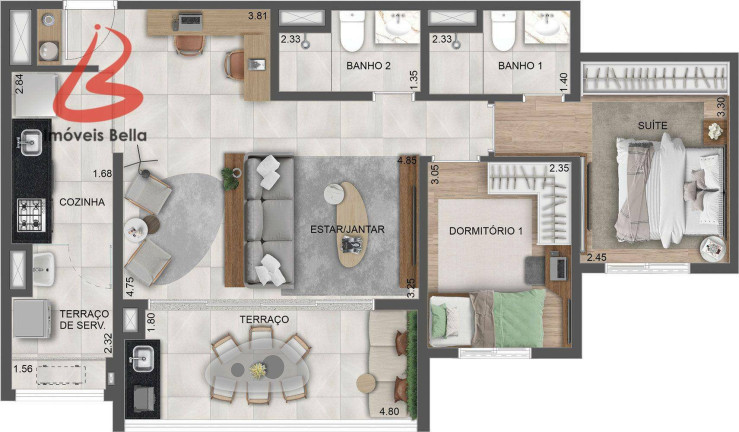 Imagem Apartamento com 3 Quartos à Venda, 71 m² em Parada Inglesa - São Paulo