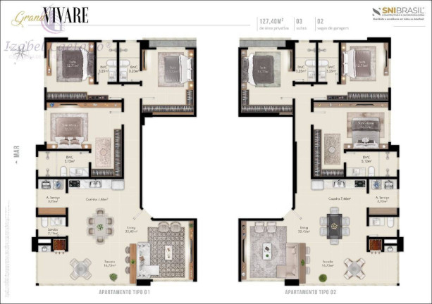 Imagem Apartamento com 3 Quartos à Venda, 127 m² em Centro - Itapema
