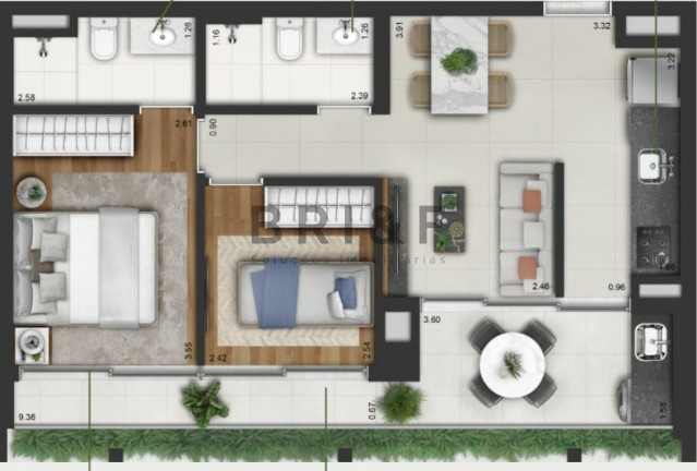 Imagem Apartamento com 2 Quartos à Venda, 64 m² em Campo Belo - São Paulo Imagem Apartamento com 2 Quartos à Venda, 64 m² em Campo Belo - São Paulo