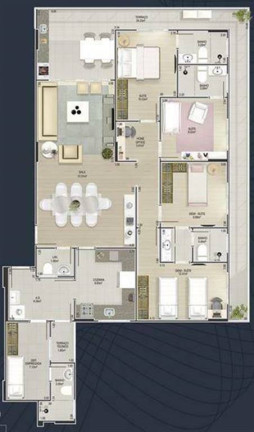 Apartamento com 4 Quartos à Venda, 162 m² em Canto Do Forte - Praia Grande