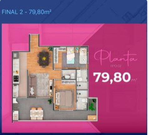 Imagem Apartamento com 2 Quartos à Venda, 77 m² em Tupi - Praia Grande