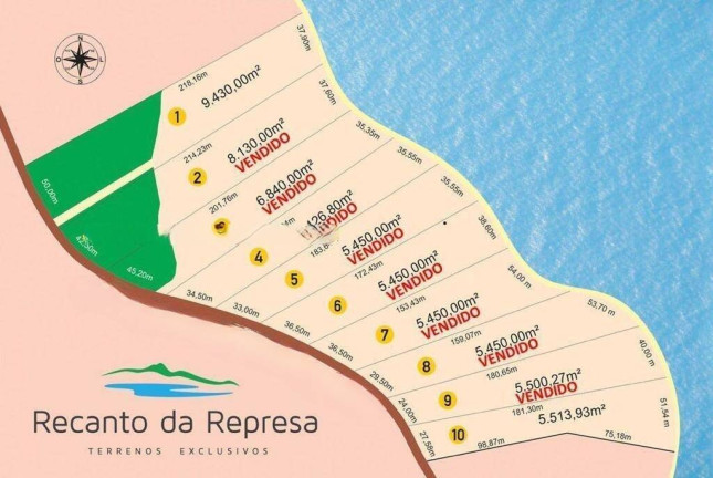 Terreno à Venda, 5 m² em Condomínio Residencial Mantiqueira - São José Dos Campos