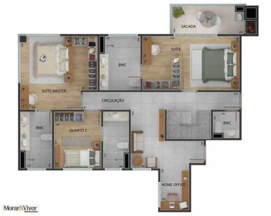 Imagem Apartamento com 3 Quartos à Venda, 104 m² em Centro - São José Dos Pinhais Imagem Apartamento com 3 Quartos à Venda, 104 m² em Centro - São José Dos Pinhais