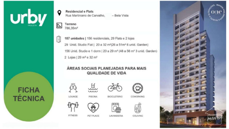 Imagem Imóvel com 1 Quarto à Venda, 29 m² em Bela Vista - São Paulo