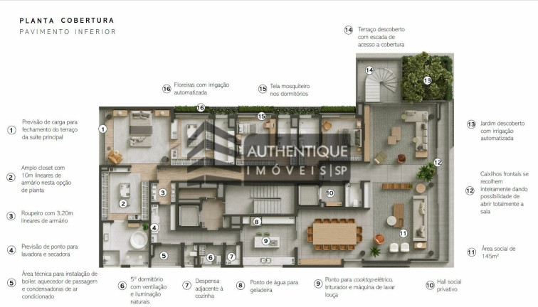 Imagem Cobertura com 4 Quartos à Venda, 620 m² em Vila Nova Conceição - São Paulo Imagem Cobertura com 4 Quartos à Venda, 620 m² em Vila Nova Conceição - São Paulo