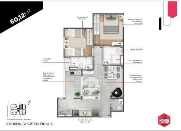 Imagem Apartamento com 2 Quartos à Venda, 60 m² em Baeta Neves - São Bernardo Do Campo