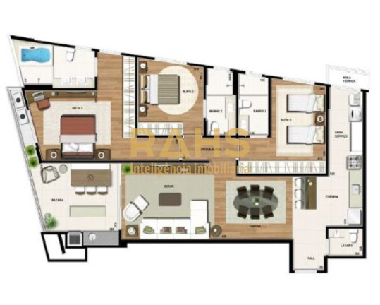 Imagem Apartamento com 3 Quartos à Venda, 121 m² em América - Joinville Imagem Apartamento com 3 Quartos à Venda, 121 m² em América - Joinville