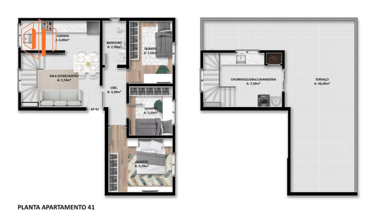 Imagem Apartamento com 3 Quartos à Venda, 55 m² em Parque Da Fonte - São José Dos Pinhais Imagem Apartamento com 3 Quartos à Venda, 55 m² em Parque Da Fonte - São José Dos Pinhais