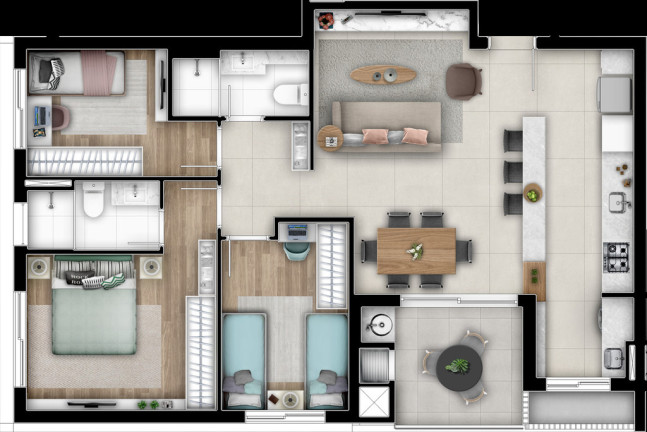 Imagem Apartamento com 2 Quartos à Venda, 68 m² em Cabral - Curitiba
