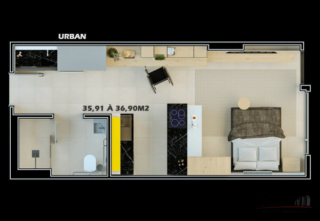 Imagem Apartamento com 1 Quarto à Venda, 61 m² em Trindade - Florianópolis Imagem Apartamento com 1 Quarto à Venda, 61 m² em Trindade - Florianópolis