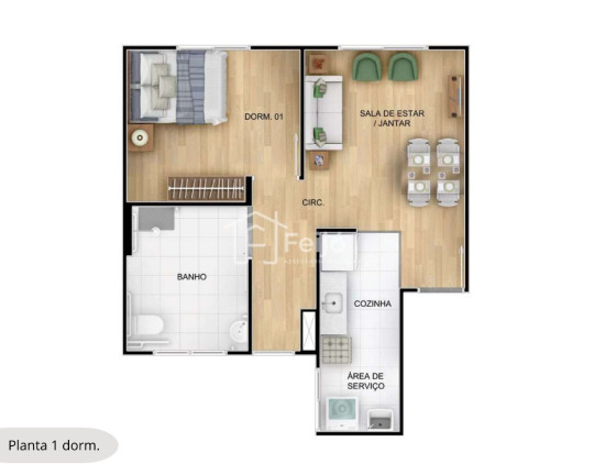 Imagem Apartamento com 2 Quartos à Venda, 41 m² em Ipanema - Porto Alegre