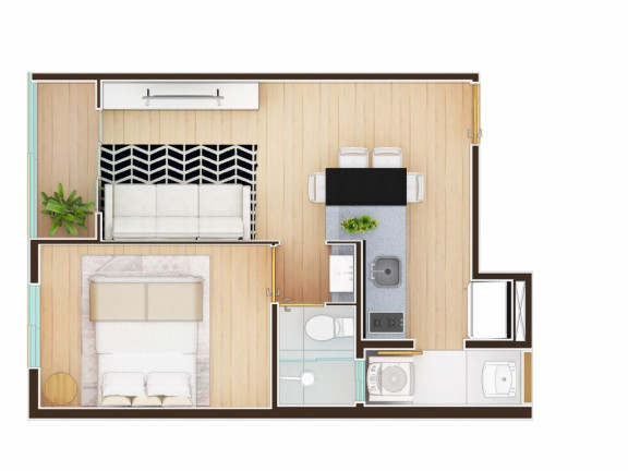 Imagem Imóvel com 1 Quarto à Venda, 34 m² em Km 18 - Osasco Imagem Imóvel com 1 Quarto à Venda, 34 m² em Km 18 - Osasco