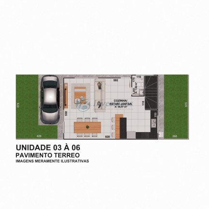 Imagem Casa de Condomínio com 3 Quartos à Venda, 115 m² em Bairro Alto - Curitiba
