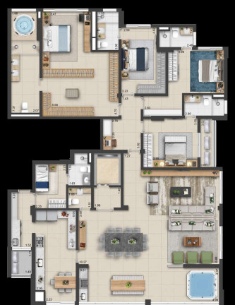 Imagem Apartamento com 3 Quartos à Venda, 120 m² em Park Lozandes - Goiânia Imagem Apartamento com 3 Quartos à Venda, 120 m² em Park Lozandes - Goiânia