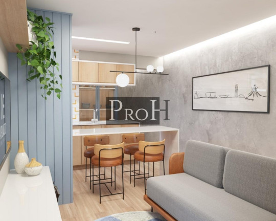 Apartamento com 2 Quartos à Venda, 52 m² em Campestre - Santo André