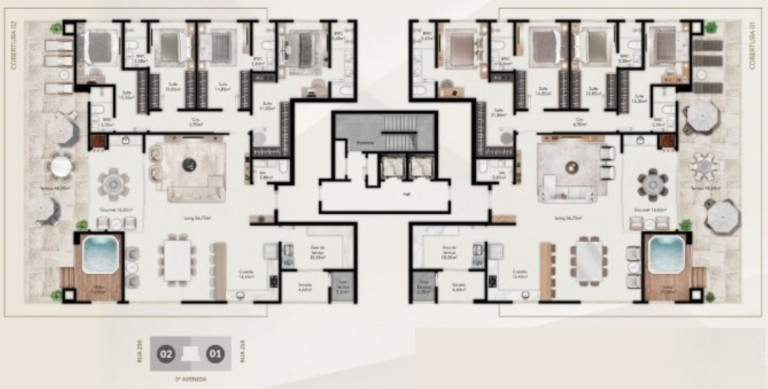 Imagem Imóvel com 4 Quartos à Venda, 281 m² em Meia Praia - Itapema Imagem Imóvel com 4 Quartos à Venda, 281 m² em Meia Praia - Itapema