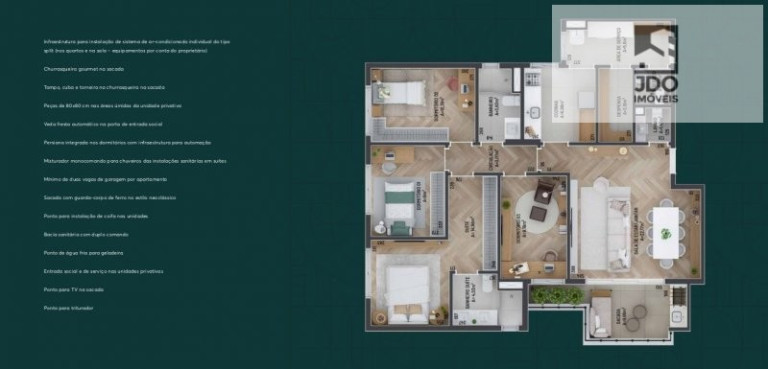 Imagem Apartamento com 4 Quartos à Venda, 126 m² em Vila Izabel - Curitiba