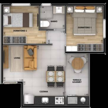 Imagem Apartamento com 100 Quartos à Venda, 1 m² em Carandiru - São Paulo