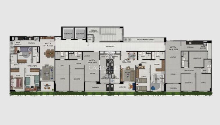 Imagem Apartamento com 3 Quartos à Venda, 69 m² em Casa Forte - Recife