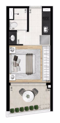 Imagem Studio com 1 Quarto à Venda, 26 m² em Pinheiros - São Paulo Imagem Studio com 1 Quarto à Venda, 26 m² em Pinheiros - São Paulo