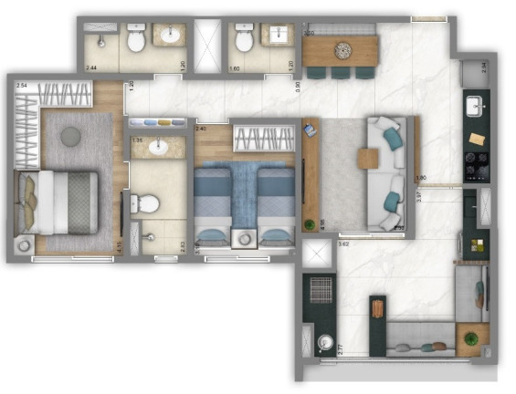 Imagem Apartamento com 2 Quartos à Venda, 73 m² em Freguesia Do ó - São Paulo