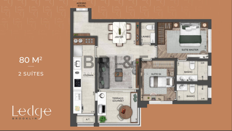 Imagem Apartamento com 2 Quartos à Venda, 80 m² em Brooklin - São Paulo Imagem Apartamento com 2 Quartos à Venda, 80 m² em Brooklin - São Paulo
