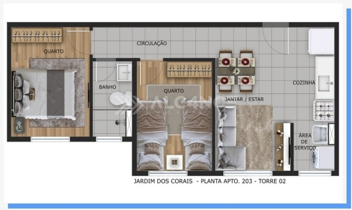 Imagem Apartamento com 2 Quartos à Venda, 42 m² em Portal Do Sol - João Pessoa Imagem Apartamento com 2 Quartos à Venda, 42 m² em Portal Do Sol - João Pessoa