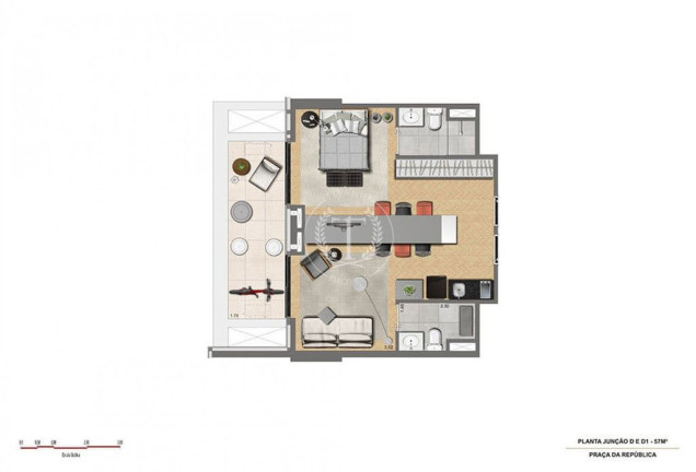 Imagem Apartamento com 1 Quarto à Venda, 28 m² em Centro - São Paulo Imagem Apartamento com 1 Quarto à Venda, 28 m² em Centro - São Paulo