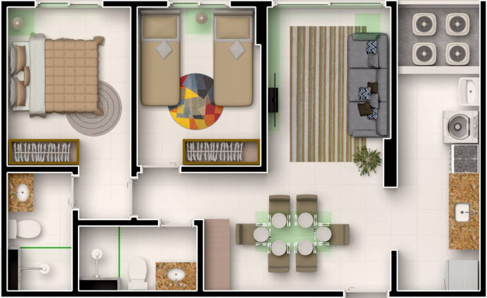 Imagem Apartamento com 2 Quartos à Venda, 53 m² em Imbiribeira - Recife Imagem Apartamento com 2 Quartos à Venda, 53 m² em Imbiribeira - Recife