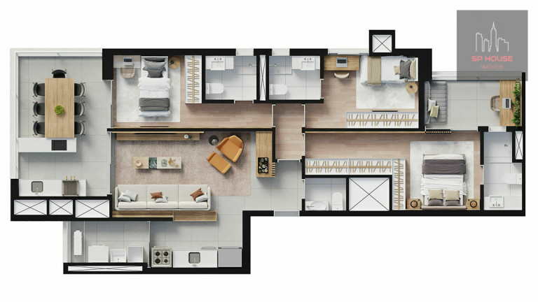 Imagem Apartamento com 3 Quartos à Venda, 104 m² em Vila Romana - São Paulo