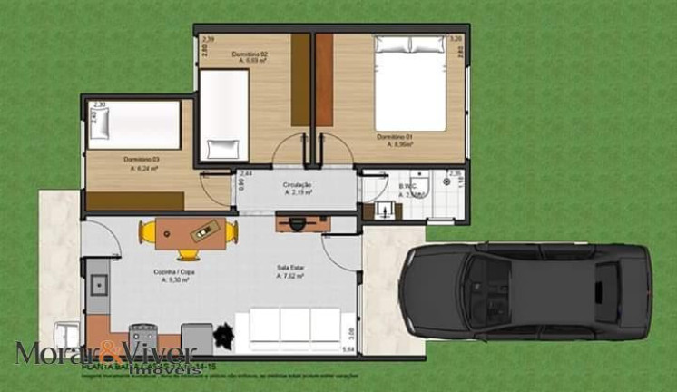 Imagem Casa com 3 Quartos à Venda, 55 m² em São Marcos - São José Dos Pinhais Imagem Casa com 3 Quartos à Venda, 55 m² em São Marcos - São José Dos Pinhais