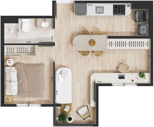 Imagem Imóvel com 2 Quartos à Venda, 35 m² em Bela Vista - São Paulo Imagem Imóvel com 2 Quartos à Venda, 35 m² em Bela Vista - São Paulo