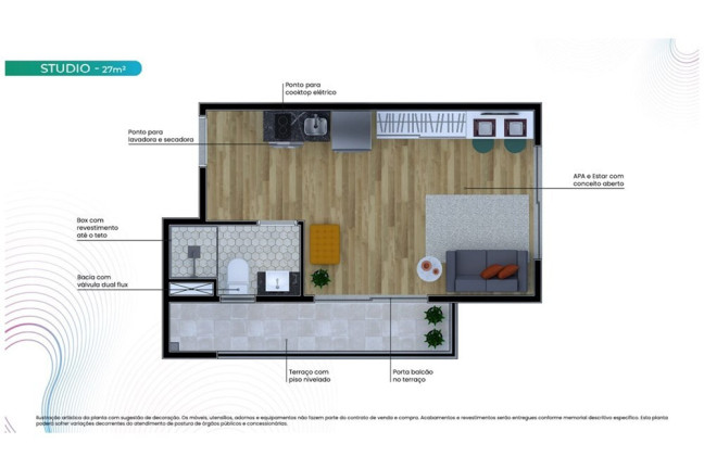 Imagem Imóvel com 1 Quarto à Venda, 24 m² em Brooklin Paulista - São Paulo
