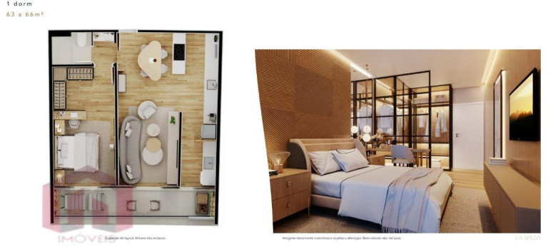 Imagem Imóvel com 1 Quarto à Venda, 48 m²