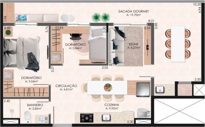 Imagem Apartamento com 2 Quartos à Venda, 68 m² em Rincão - Novo Hamburgo Imagem Apartamento com 2 Quartos à Venda, 68 m² em Rincão - Novo Hamburgo