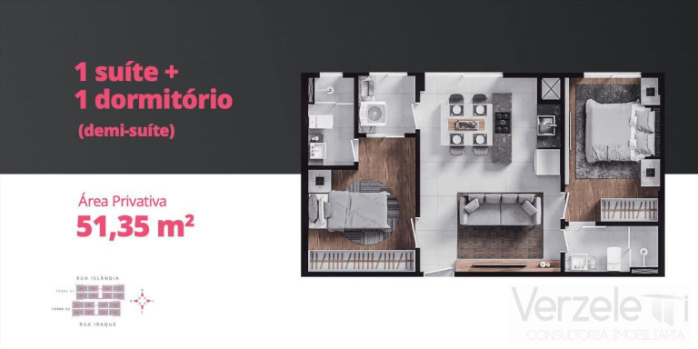 Imagem Apartamento com 3 Quartos à Venda, 73 m² em Nações - Balneário Camboriú