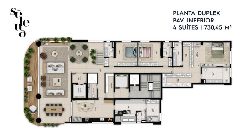 Imagem Cobertura com 5 Quartos à Venda, 730 m² em Setor Oeste - Goiânia Imagem Cobertura com 5 Quartos à Venda, 730 m² em Setor Oeste - Goiânia