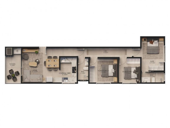 Imagem Apartamento com 3 Quartos à Venda, 83 m² em Praia Grande - Governador Celso Ramos Imagem Apartamento com 3 Quartos à Venda, 83 m² em Praia Grande - Governador Celso Ramos