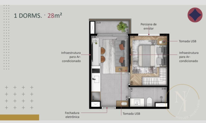 Imagem Apartamento com 1 Quarto à Venda, 28 m² em Pinheiros - São Paulo Imagem Apartamento com 1 Quarto à Venda, 28 m² em Pinheiros - São Paulo