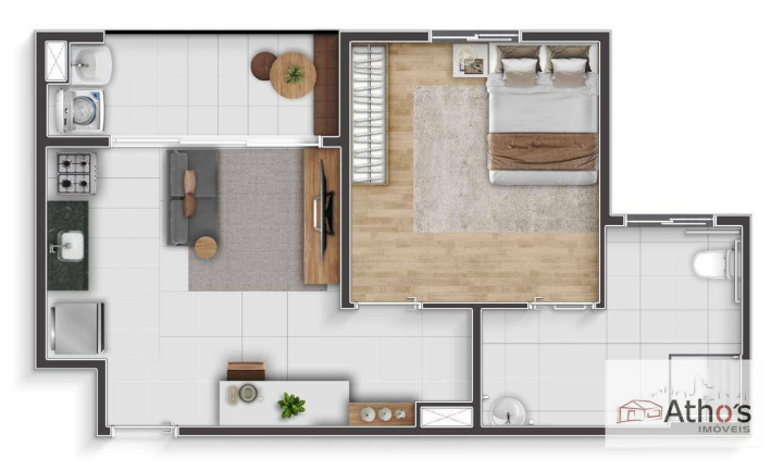 Imagem Apartamento com 2 Quartos à Venda, 40 m² em Jardim Das Gaivotas - Indaiatuba Imagem Apartamento com 2 Quartos à Venda, 40 m² em Jardim Das Gaivotas - Indaiatuba