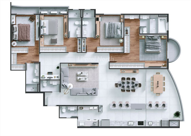 Imagem Apartamento com 3 Quartos à Venda, 180 m² em Praia Brava - Itajaí