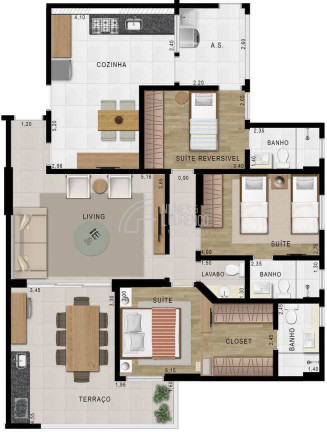 Imagem Apartamento com 2 Quartos à Venda, 128 m² em Embaré - Santos Imagem Apartamento com 2 Quartos à Venda, 128 m² em Embaré - Santos