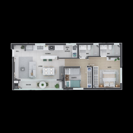 Imagem Cobertura com 3 Quartos à Venda, 133 m² em Portão - Curitiba