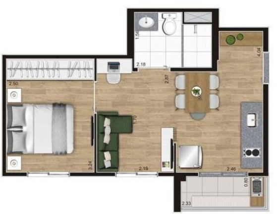 Imagem Studio com 1 Quarto à Venda, 27 m² em Belenzinho - São Paulo Imagem Studio com 1 Quarto à Venda, 27 m² em Belenzinho - São Paulo