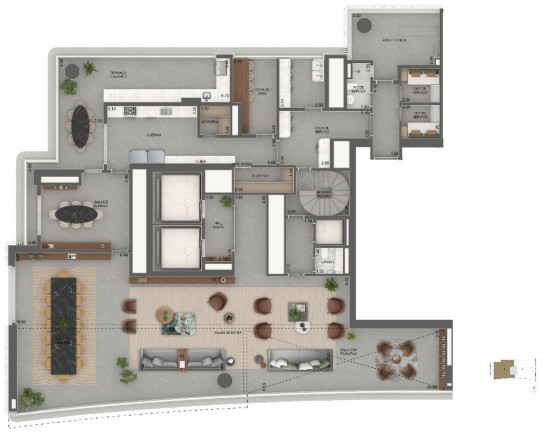 Imagem Apartamento com 4 Quartos à Venda, 464 m² em Jardim Guedala - São Paulo